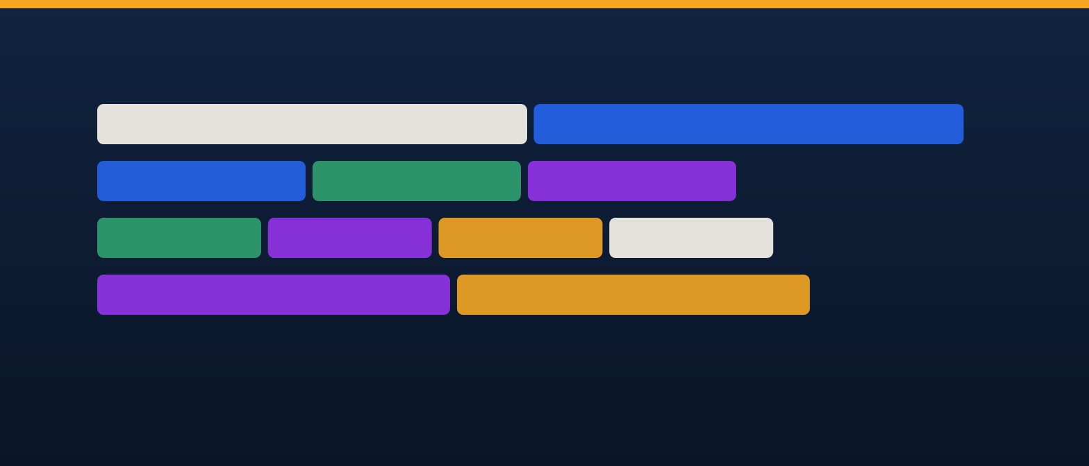 A friendly flat-vector scene of two bars of different lengths with the same gap marked at both ends, beside a small calendar and birthday candle, in IllumiTutor navy and amber on an off-white background.