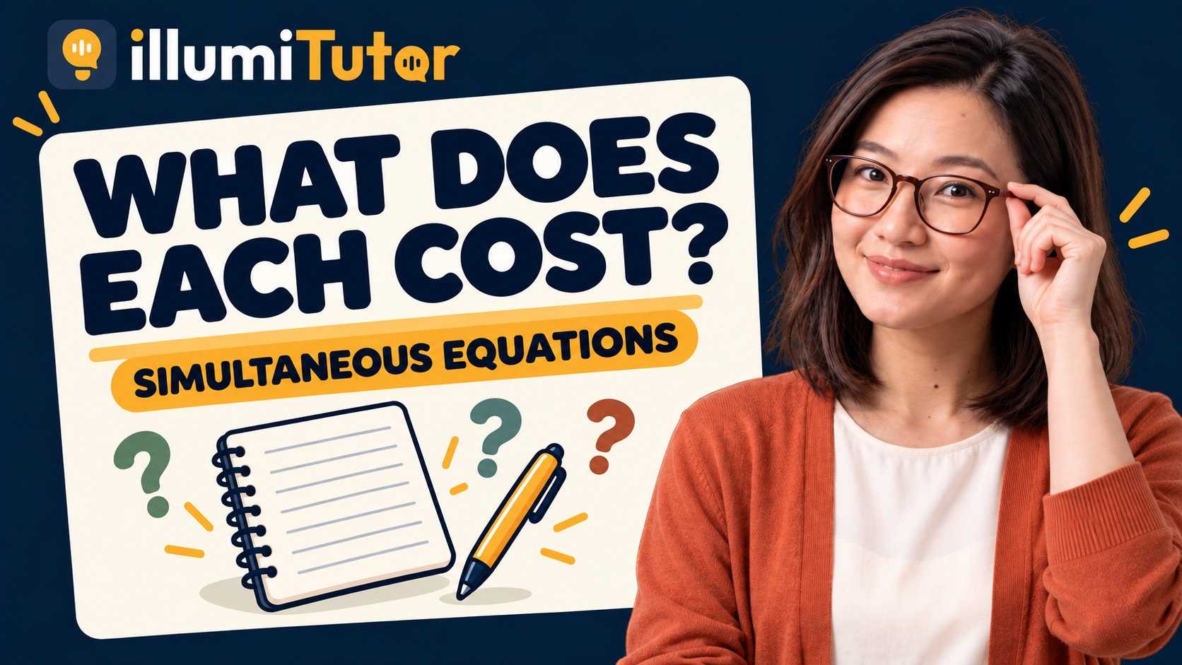 IllumiTutor video lesson thumbnail for Simultaneous Equations: An Algebra Extension