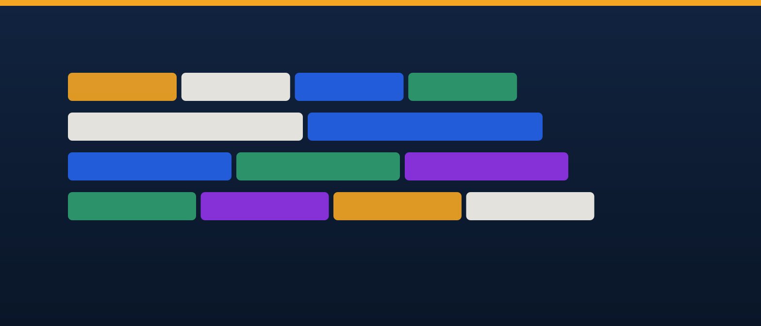 A friendly flat-vector scene of one bar split into labelled units and another into labelled parts, beside a balance scale, in IllumiTutor navy and amber on an off-white background.